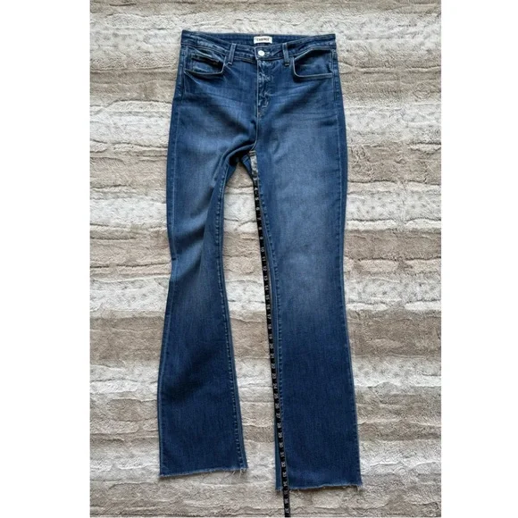 L'AGENCE Ruth High-Rise Straight Jeans in Cambridge Size 30 - Picture 11 of 16